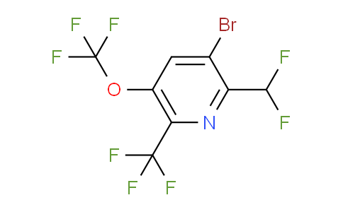 3-Bromo-2-(difluoromethyl)-5-(trifluoromethoxy)-6-(trifluoromethyl)pyridine