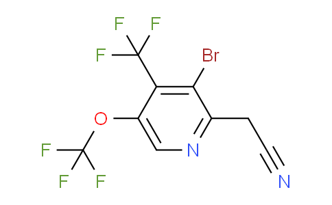 AM71860 | 1806082-79-0 | 3-Bromo-5-(trifluoromethoxy)-4-(trifluoromethyl)pyridine-2-acetonitrile