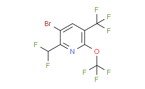 3-Bromo-2-(difluoromethyl)-6-(trifluoromethoxy)-5-(trifluoromethyl)pyridine