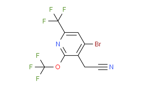 AM71865 | 1804000-11-0 | 4-Bromo-2-(trifluoromethoxy)-6-(trifluoromethyl)pyridine-3-acetonitrile