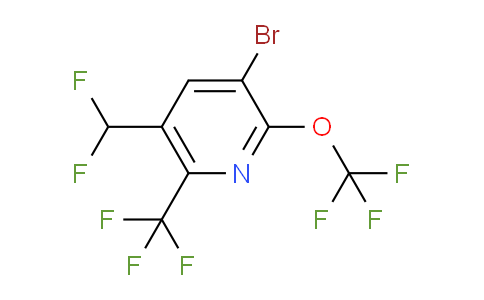 AM71866 | 1804659-69-5 | 3-Bromo-5-(difluoromethyl)-2-(trifluoromethoxy)-6-(trifluoromethyl)pyridine