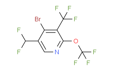 AM71876 | 1806124-91-3 | 4-Bromo-5-(difluoromethyl)-2-(trifluoromethoxy)-3-(trifluoromethyl)pyridine