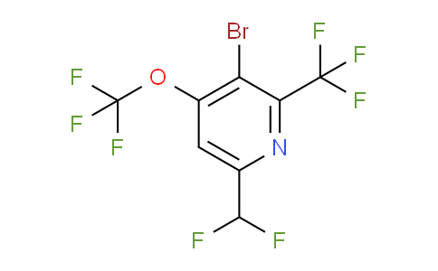 AM71878 | 1804630-52-1 | 3-Bromo-6-(difluoromethyl)-4-(trifluoromethoxy)-2-(trifluoromethyl)pyridine