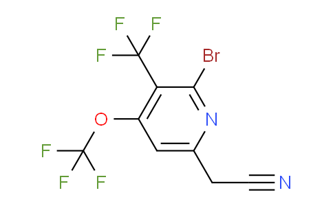 AM71885 | 1804630-58-7 | 2-Bromo-4-(trifluoromethoxy)-3-(trifluoromethyl)pyridine-6-acetonitrile