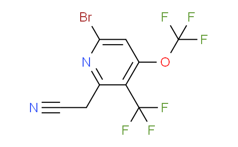 6-Bromo-4-(trifluoromethoxy)-3-(trifluoromethyl)pyridine-2-acetonitrile