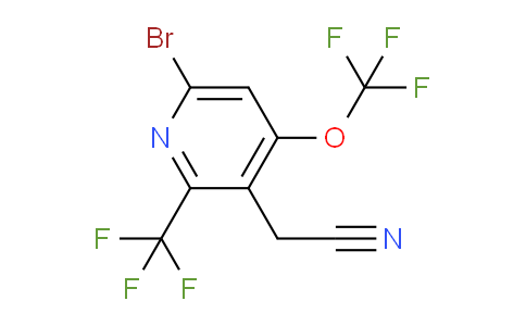 6-Bromo-4-(trifluoromethoxy)-2-(trifluoromethyl)pyridine-3-acetonitrile