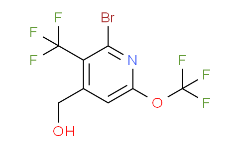 2-Bromo-6-(trifluoromethoxy)-3-(trifluoromethyl)pyridine-4-methanol