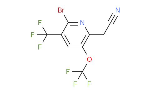 2-Bromo-5-(trifluoromethoxy)-3-(trifluoromethyl)pyridine-6-acetonitrile
