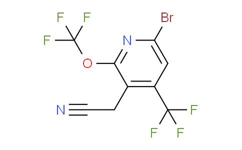 AM71896 | 1806082-67-6 | 6-Bromo-2-(trifluoromethoxy)-4-(trifluoromethyl)pyridine-3-acetonitrile