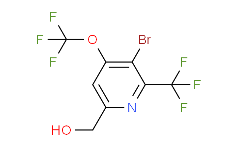 AM71902 | 1804004-48-5 | 3-Bromo-4-(trifluoromethoxy)-2-(trifluoromethyl)pyridine-6-methanol