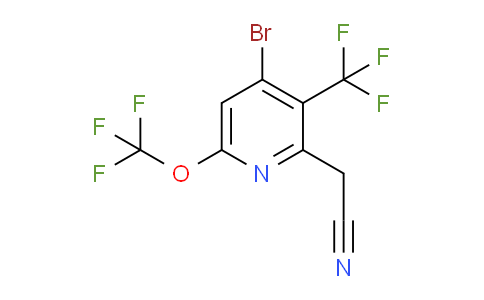 AM71918 | 1804453-06-2 | 4-Bromo-6-(trifluoromethoxy)-3-(trifluoromethyl)pyridine-2-acetonitrile