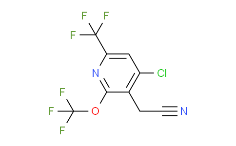 AM71994 | 1804557-96-7 | 4-Chloro-2-(trifluoromethoxy)-6-(trifluoromethyl)pyridine-3-acetonitrile