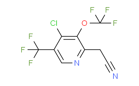 4-Chloro-3-(trifluoromethoxy)-5-(trifluoromethyl)pyridine-2-acetonitrile