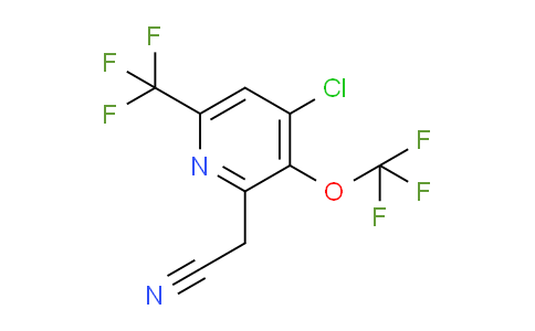 4-Chloro-3-(trifluoromethoxy)-6-(trifluoromethyl)pyridine-2-acetonitrile
