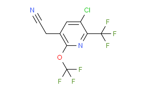 AM72001 | 1804557-99-0 | 3-Chloro-6-(trifluoromethoxy)-2-(trifluoromethyl)pyridine-5-acetonitrile