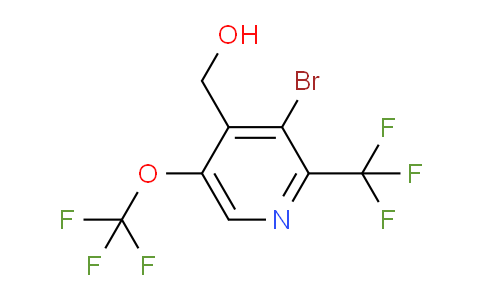 3-Bromo-5-(trifluoromethoxy)-2-(trifluoromethyl)pyridine-4-methanol