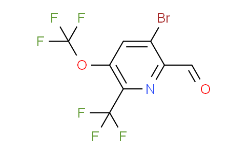 3-Bromo-5-(trifluoromethoxy)-6-(trifluoromethyl)pyridine-2-carboxaldehyde
