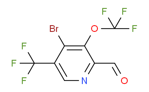4-Bromo-3-(trifluoromethoxy)-5-(trifluoromethyl)pyridine-2-carboxaldehyde