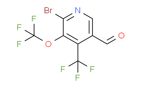 2-Bromo-3-(trifluoromethoxy)-4-(trifluoromethyl)pyridine-5-carboxaldehyde