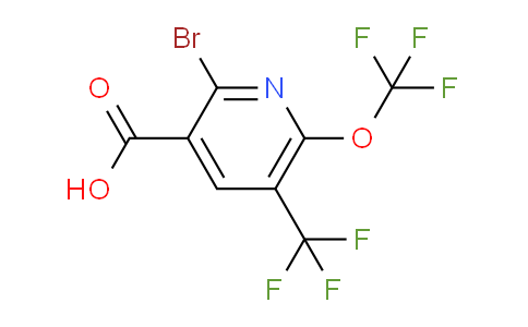 AM72056 | 1804604-62-3 | 2-Bromo-6-(trifluoromethoxy)-5-(trifluoromethyl)pyridine-3-carboxylic acid
