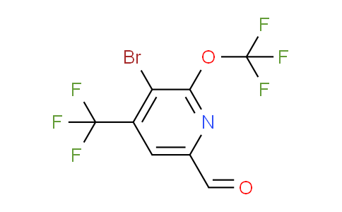 3-Bromo-2-(trifluoromethoxy)-4-(trifluoromethyl)pyridine-6-carboxaldehyde