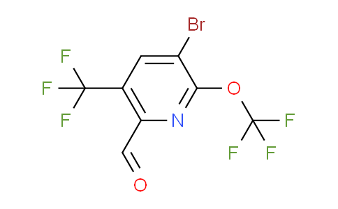 3-Bromo-2-(trifluoromethoxy)-5-(trifluoromethyl)pyridine-6-carboxaldehyde