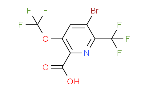 3-Bromo-5-(trifluoromethoxy)-2-(trifluoromethyl)pyridine-6-carboxylic acid