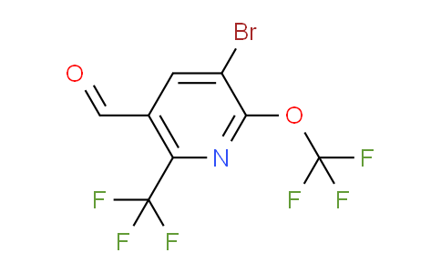 AM72067 | 1804604-40-7 | 3-Bromo-2-(trifluoromethoxy)-6-(trifluoromethyl)pyridine-5-carboxaldehyde