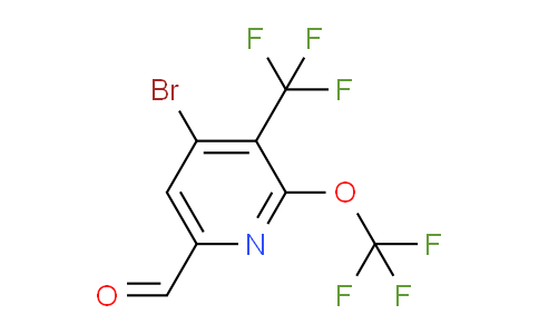 AM72080 | 1806083-51-1 | 4-Bromo-2-(trifluoromethoxy)-3-(trifluoromethyl)pyridine-6-carboxaldehyde
