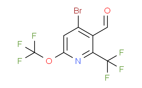 AM72082 | 1804543-54-1 | 4-Bromo-6-(trifluoromethoxy)-2-(trifluoromethyl)pyridine-3-carboxaldehyde