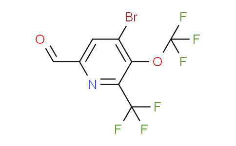 AM72085 | 1804543-60-9 | 4-Bromo-3-(trifluoromethoxy)-2-(trifluoromethyl)pyridine-6-carboxaldehyde