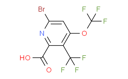 AM72095 | 1804445-13-3 | 6-Bromo-4-(trifluoromethoxy)-3-(trifluoromethyl)pyridine-2-carboxylic acid