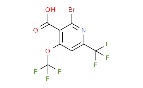 AM72097 | 1804004-98-5 | 2-Bromo-4-(trifluoromethoxy)-6-(trifluoromethyl)pyridine-3-carboxylic acid