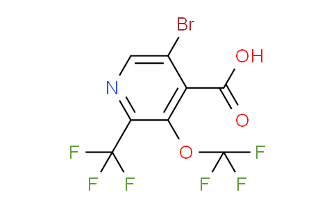 5-Bromo-3-(trifluoromethoxy)-2-(trifluoromethyl)pyridine-4-carboxylic acid