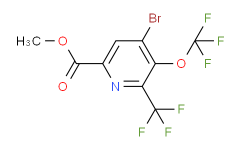 Methyl 4-bromo-3-(trifluoromethoxy)-2-(trifluoromethyl)pyridine-6-carboxylate
