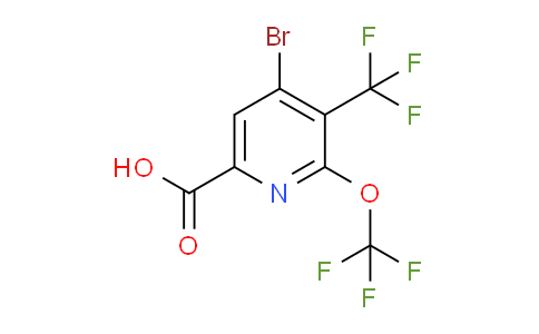 AM72103 | 1803613-68-4 | 4-Bromo-2-(trifluoromethoxy)-3-(trifluoromethyl)pyridine-6-carboxylic acid