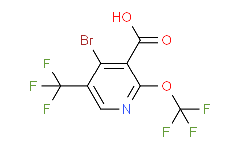 4-Bromo-2-(trifluoromethoxy)-5-(trifluoromethyl)pyridine-3-carboxylic acid