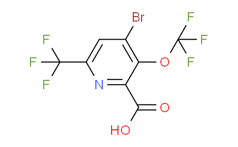 4-Bromo-3-(trifluoromethoxy)-6-(trifluoromethyl)pyridine-2-carboxylic acid