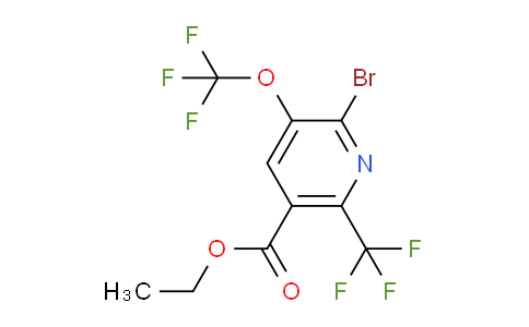 Ethyl 2-bromo-3-(trifluoromethoxy)-6-(trifluoromethyl)pyridine-5-carboxylate