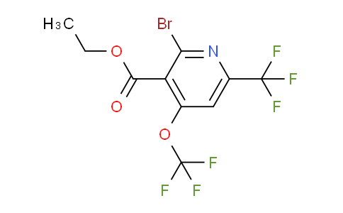 Ethyl 2-bromo-4-(trifluoromethoxy)-6-(trifluoromethyl)pyridine-3-carboxylate