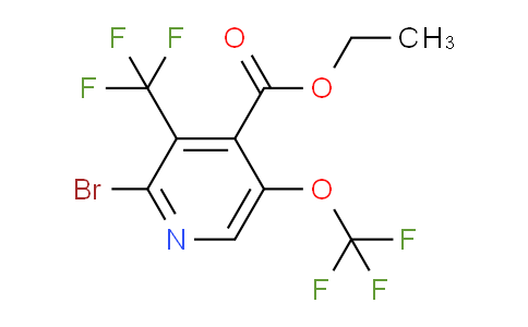 Ethyl 2-bromo-5-(trifluoromethoxy)-3-(trifluoromethyl)pyridine-4-carboxylate