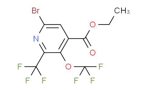 Ethyl 6-bromo-3-(trifluoromethoxy)-2-(trifluoromethyl)pyridine-4-carboxylate