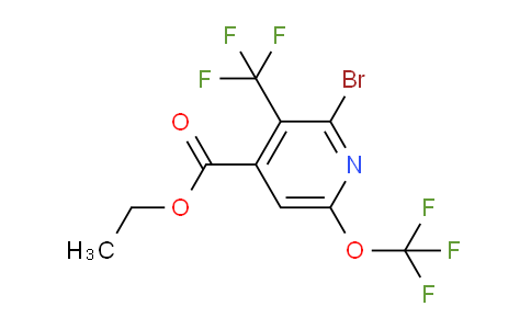 AM72124 | 1806085-34-6 | Ethyl 2-bromo-6-(trifluoromethoxy)-3-(trifluoromethyl)pyridine-4-carboxylate
