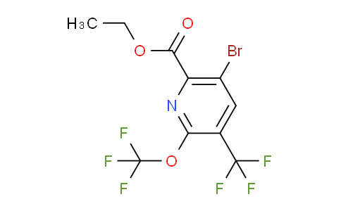 AM72141 | 1804544-72-6 | Ethyl 5-bromo-2-(trifluoromethoxy)-3-(trifluoromethyl)pyridine-6-carboxylate