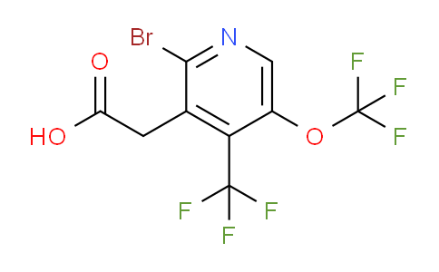AM72154 | 1806235-14-2 | 2-Bromo-5-(trifluoromethoxy)-4-(trifluoromethyl)pyridine-3-acetic acid