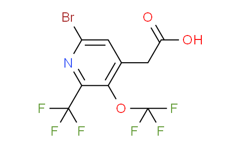 AM72155 | 1804605-56-8 | 6-Bromo-3-(trifluoromethoxy)-2-(trifluoromethyl)pyridine-4-acetic acid