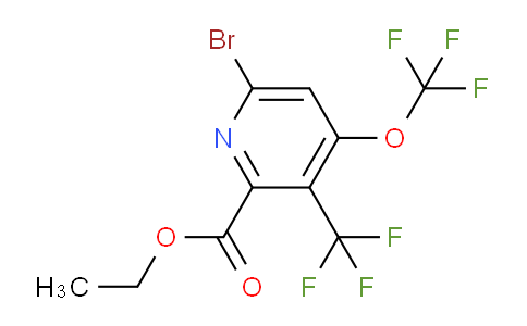 AM72156 | 1803638-43-8 | Ethyl 6-bromo-4-(trifluoromethoxy)-3-(trifluoromethyl)pyridine-2-carboxylate