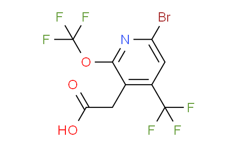 AM72160 | 1804006-56-1 | 6-Bromo-2-(trifluoromethoxy)-4-(trifluoromethyl)pyridine-3-acetic acid