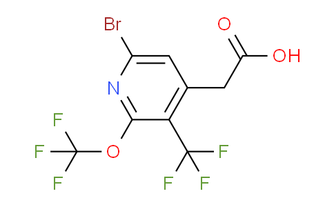 AM72162 | 1806235-20-0 | 6-Bromo-2-(trifluoromethoxy)-3-(trifluoromethyl)pyridine-4-acetic acid