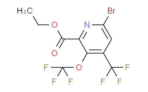 AM72164 | 1804005-88-6 | Ethyl 6-bromo-3-(trifluoromethoxy)-4-(trifluoromethyl)pyridine-2-carboxylate